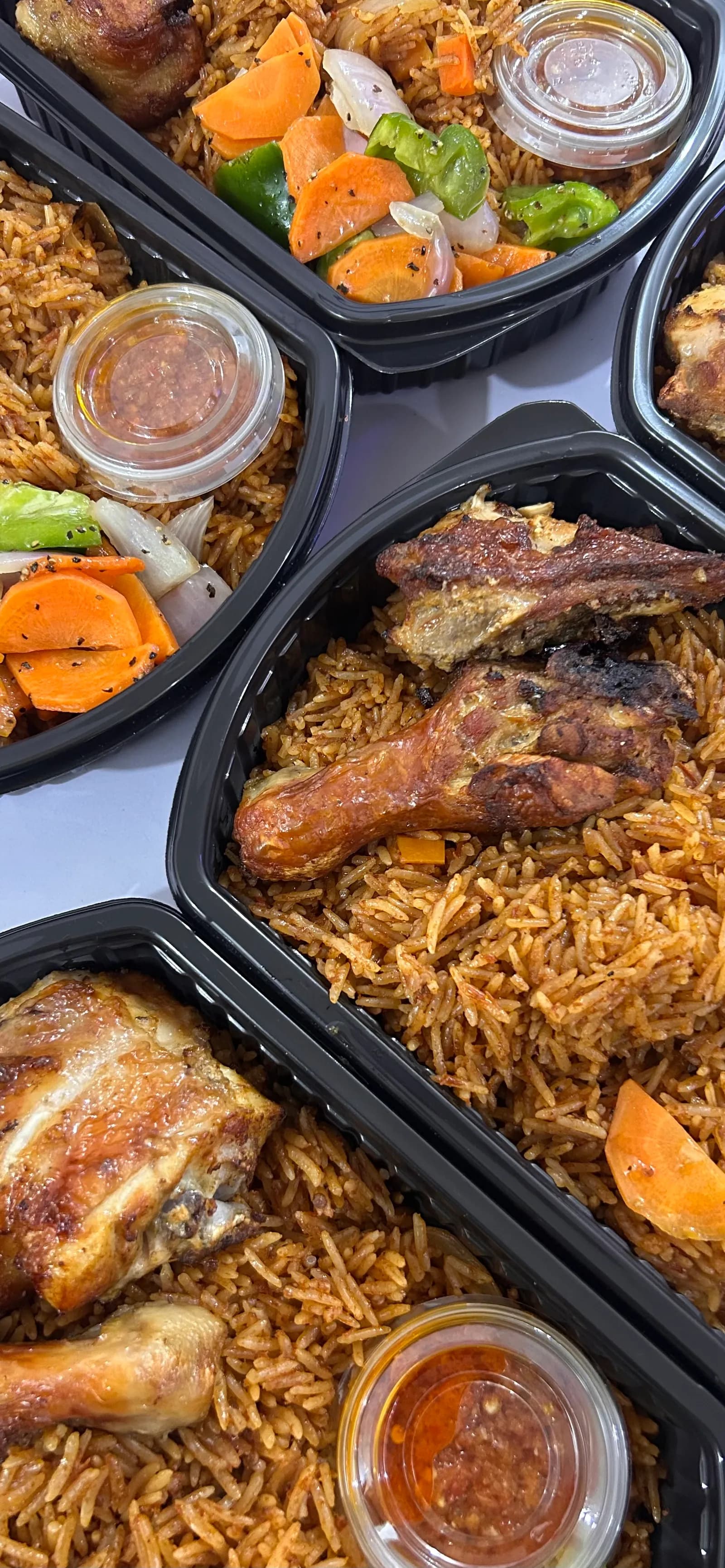 Grilled chicken, rice and vegetables in Meal Made lunch packs